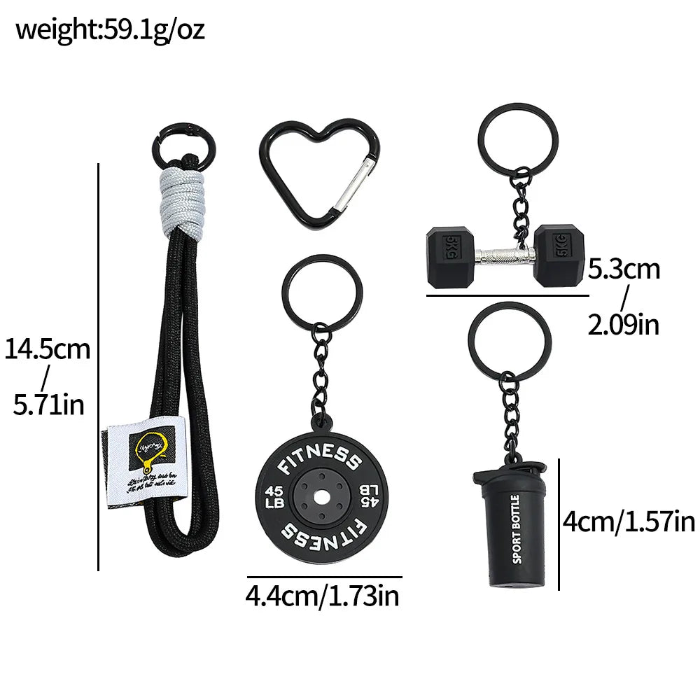 Charming Bag Pendant Fitness Keychain For Gym Lovers Premium Gift Sports Enthusiasts Accessories For Workout Bags Fan Gifts