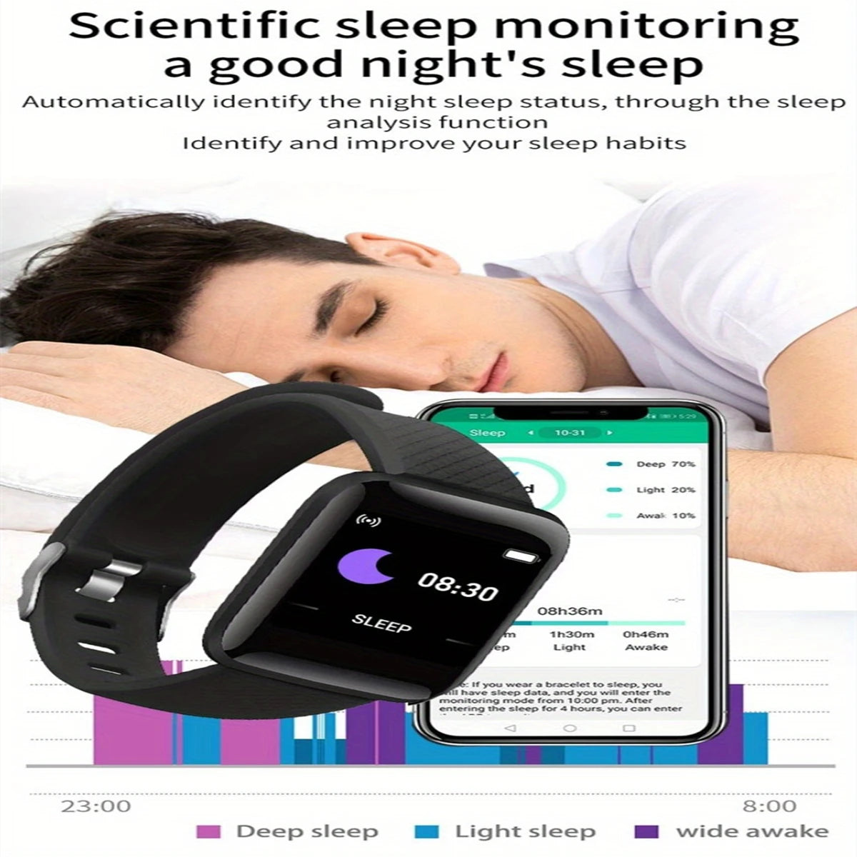 Smartwatch Men Women Wristwatches Smart Watch Message Fitness Monitor Bracelet Birthday Gift Electronic Clock For Android IOS