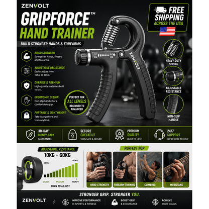 ZenVolt GripForce™ Hand Trainer