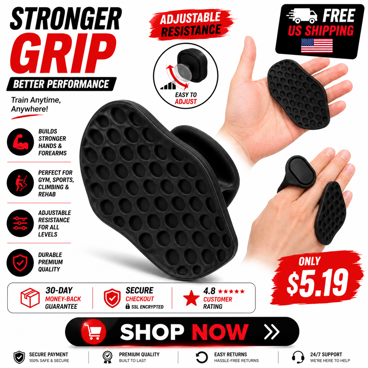 ZenVolt GripPro™ Workout Grip Pads