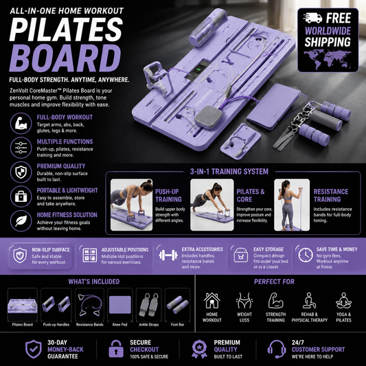ZenVolt CoreMaster™ Pilates Board
