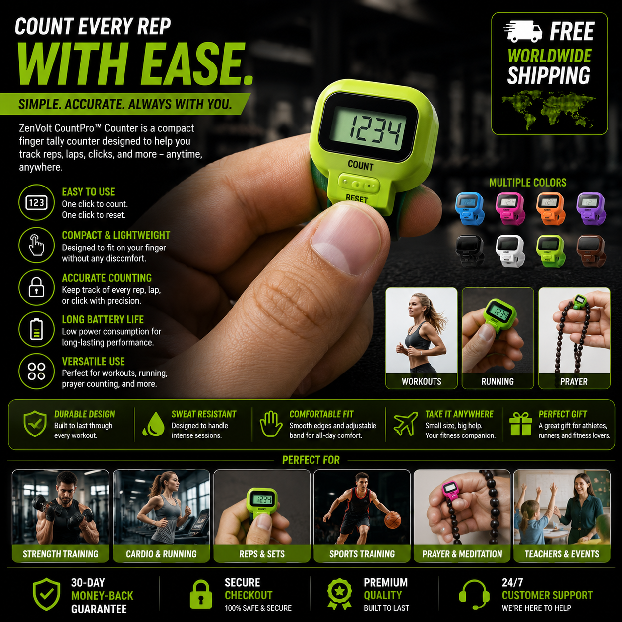 ZenVolt CountPro™ Counter