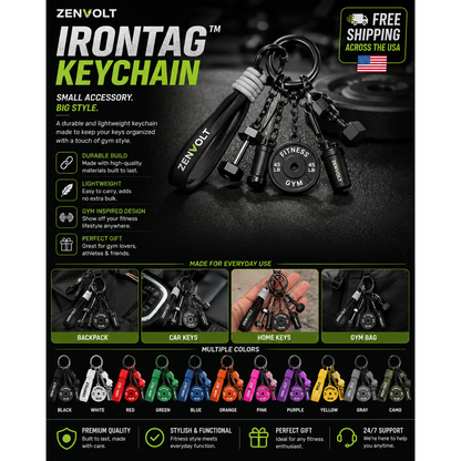 ZenVolt IronTag™ Keychain